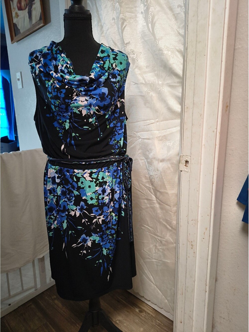 Apt. 9 Sleeveless Floral Print Midi Dress with Belt